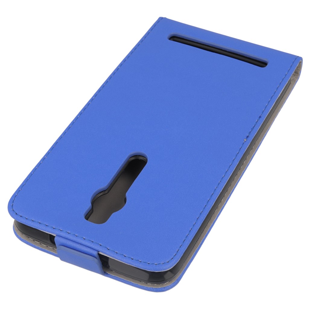 Pokrowiec z klapk na magnes Prestige Slim Flexi niebieski ASUS ZenFone 2 5.5 cala / 4