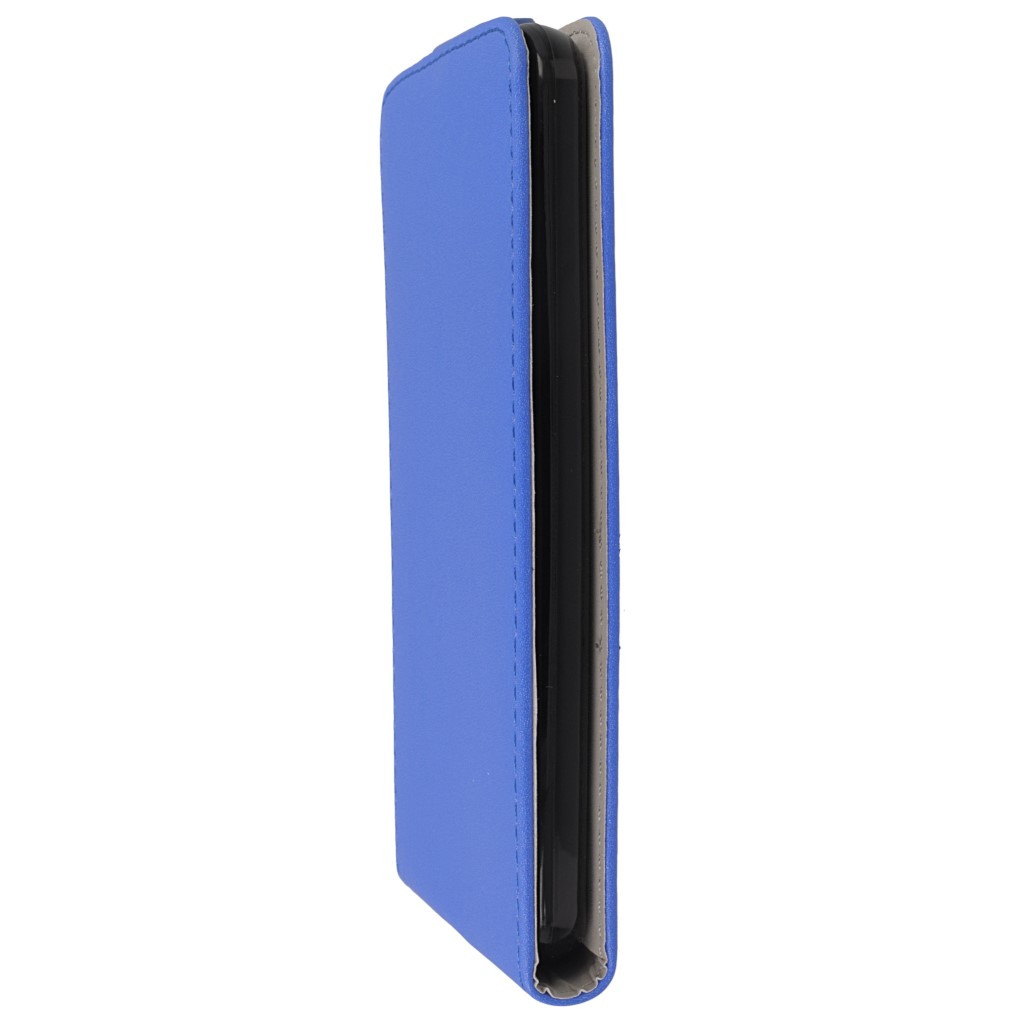 Pokrowiec z klapk na magnes Prestige Slim Flexi niebieski ASUS ZenFone 2 5.5 cala / 6