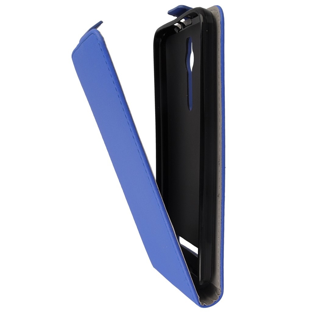 Pokrowiec z klapk na magnes Prestige Slim Flexi niebieski ASUS ZenFone 2 5.5 cala / 7