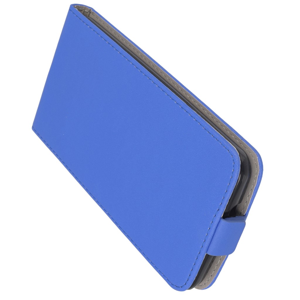 Pokrowiec z klapk na magnes Prestige Slim Flexi niebieski ASUS ZenFone 2 5.5 cala / 8