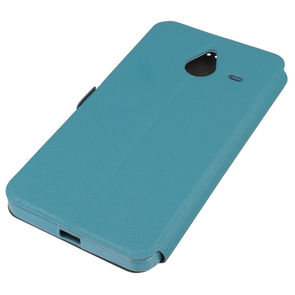 Pokrowiec etui Flexi Book niebieskie Microsoft Lumia 640 XL Dual SIM / 3