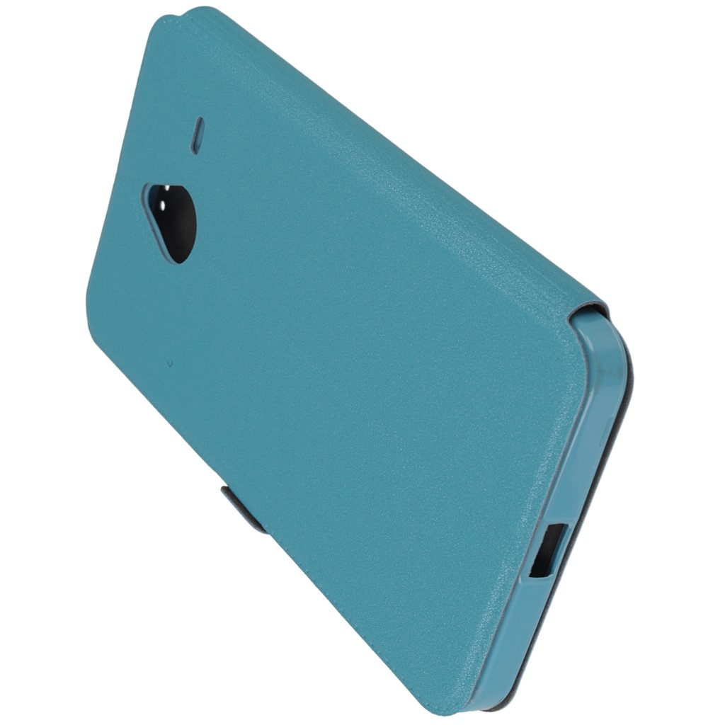 Pokrowiec etui Flexi Book niebieskie Microsoft Lumia 640 XL Dual SIM / 7