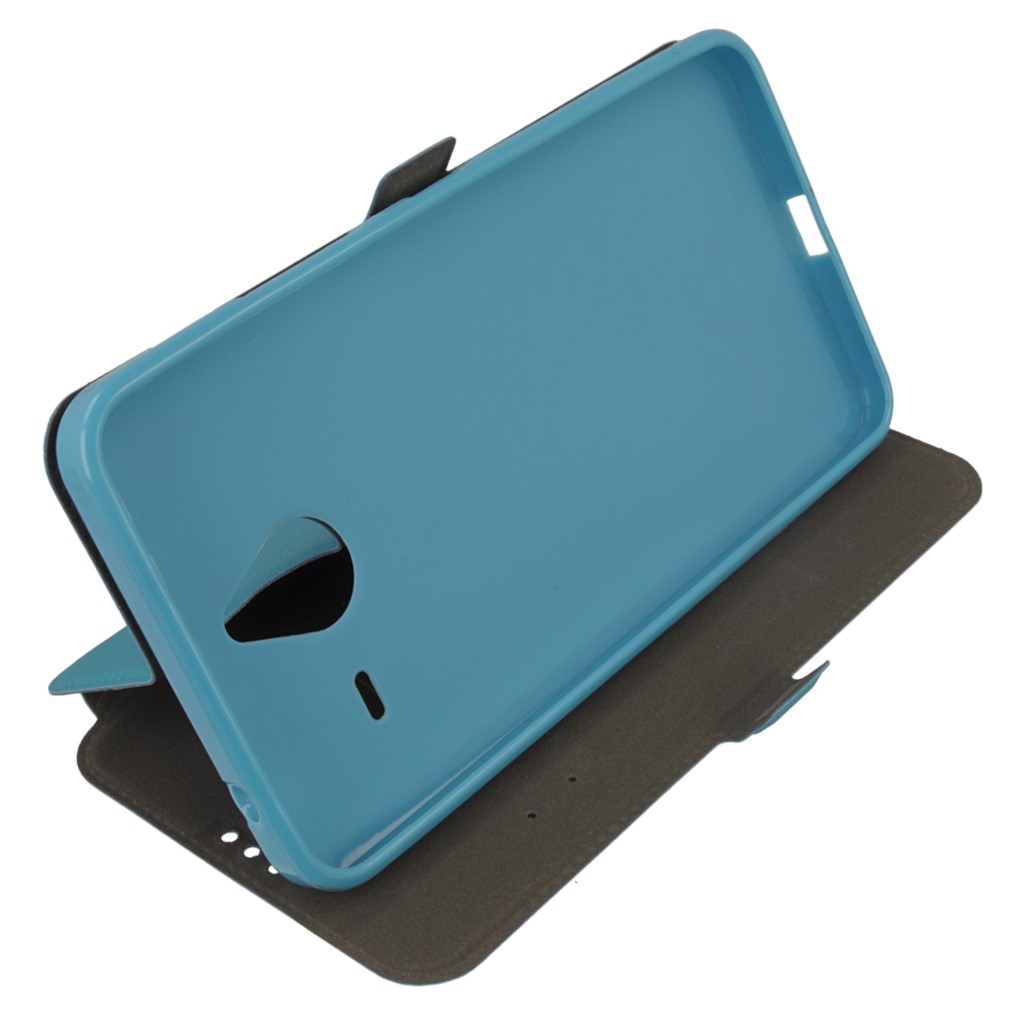 Pokrowiec etui Flexi Book niebieskie Microsoft Lumia 640 XL Dual SIM / 9