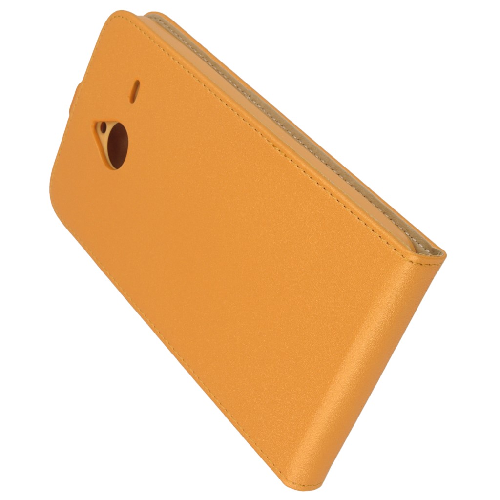 Pokrowiec z klapk na magnes Prestige Slim Flexi pomaraczowy Microsoft Lumia 640 XL Dual SIM / 9