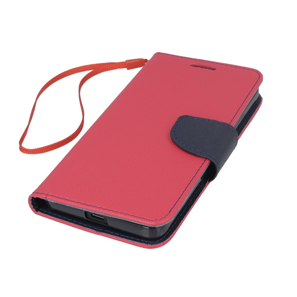 Pokrowiec etui z klapk na magnes Fancy Case rowo-granatowe Microsoft Lumia 640 Dual SIM / 2