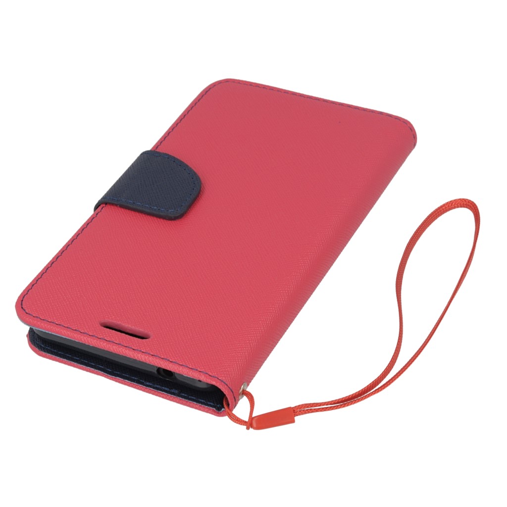 Pokrowiec etui z klapk na magnes Fancy Case rowo-granatowe Microsoft Lumia 640 Dual SIM / 3