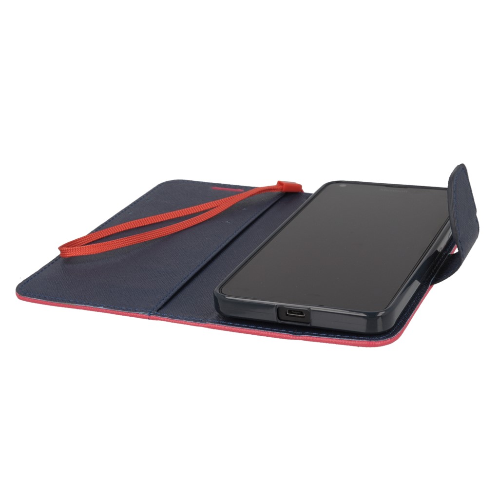 Pokrowiec etui z klapk na magnes Fancy Case rowo-granatowe Microsoft Lumia 640 Dual SIM / 8