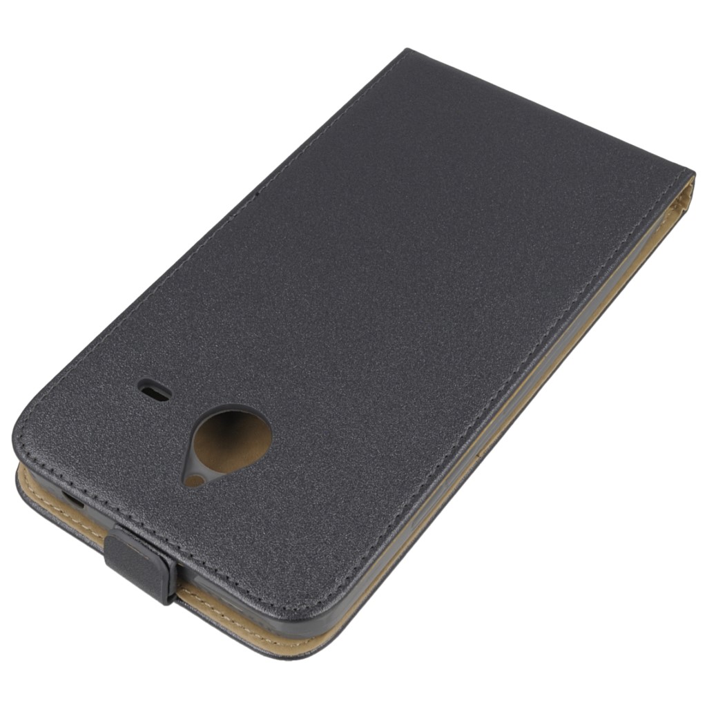 Pokrowiec z klapk na magnes Prestige Slim Flexi grafitowy Microsoft Lumia 640 XL Dual SIM / 4