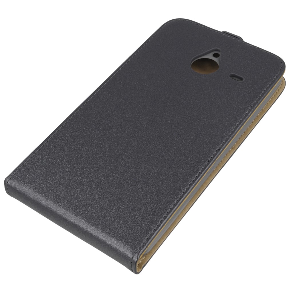 Pokrowiec z klapk na magnes Prestige Slim Flexi grafitowy Microsoft Lumia 640 XL Dual SIM / 3