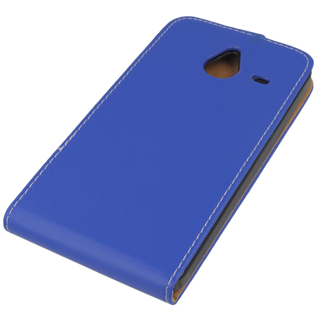 Pokrowiec z klapk na magnes Prestige Slim Flexi  niebieski Microsoft Lumia 640 XL Dual SIM / 4