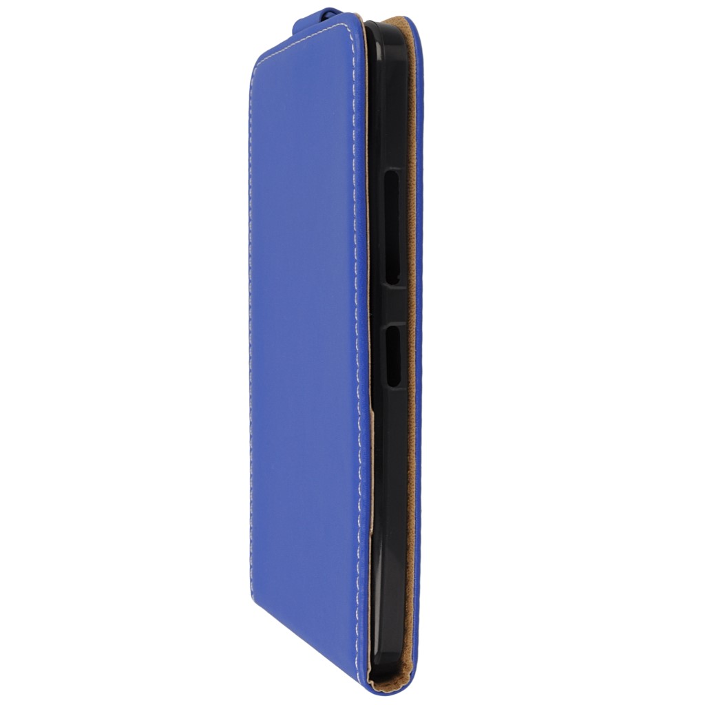 Pokrowiec z klapk na magnes Prestige Slim Flexi  niebieski Microsoft Lumia 640 XL Dual SIM / 7