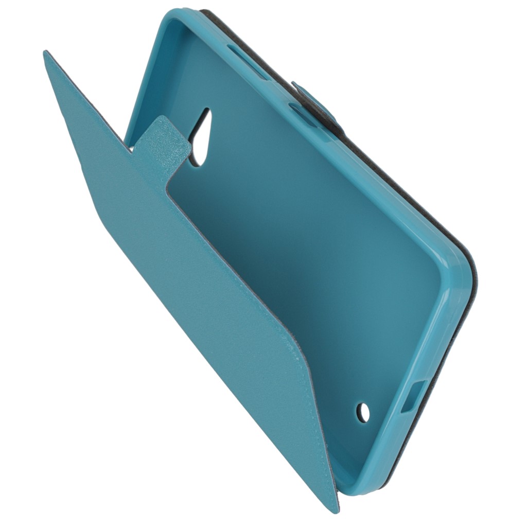 Pokrowiec etui Flexi Book niebieskie Microsoft Lumia 640 Dual SIM / 6