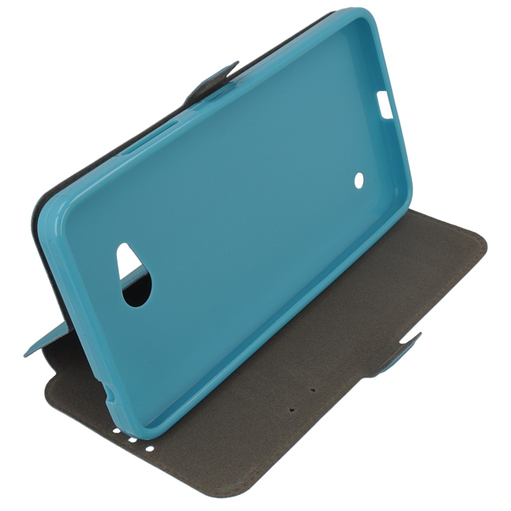 Pokrowiec etui Flexi Book niebieskie Microsoft Lumia 640 Dual SIM / 7
