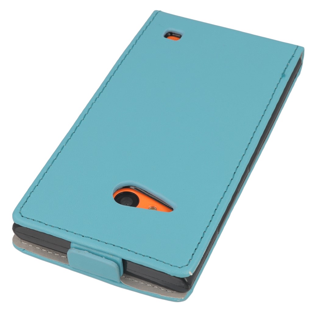 Pokrowiec z klapk na magnes Prestige Slim Flexi jasny niebieski NOKIA Lumia 730 / 4