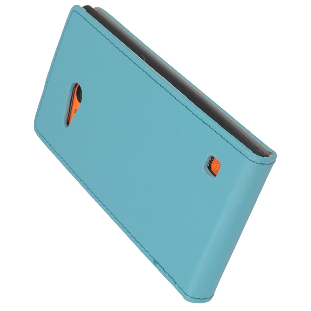 Pokrowiec z klapk na magnes Prestige Slim Flexi jasny niebieski NOKIA Lumia 730 / 9