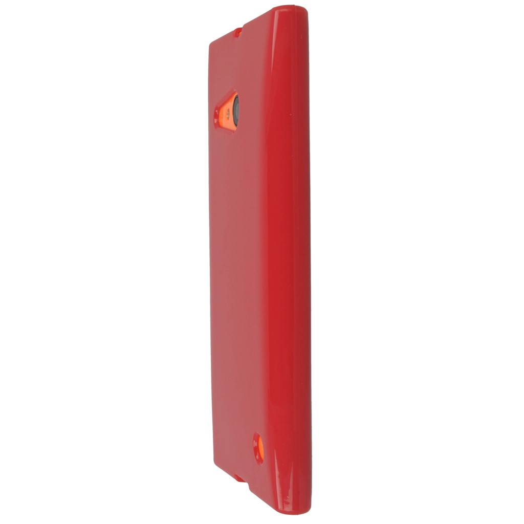 Pokrowiec silikonowe etui BACK CASE czerwone NOKIA Lumia 730 / 5