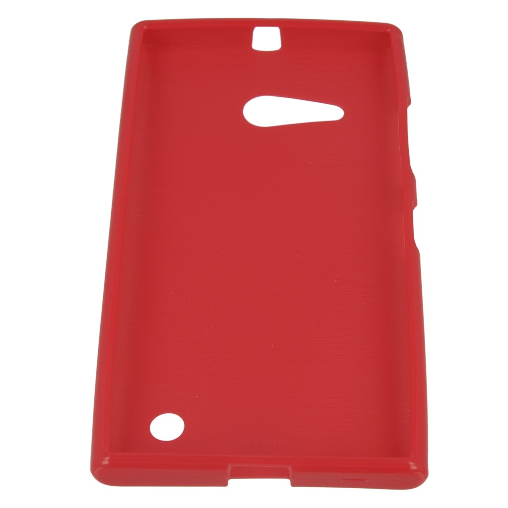 Pokrowiec silikonowe etui BACK CASE czerwone NOKIA Lumia 730 / 9