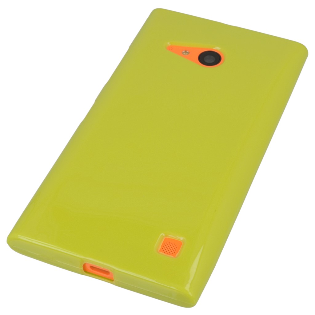 Pokrowiec silikonowe etui BACK CASE zielone NOKIA Lumia 730