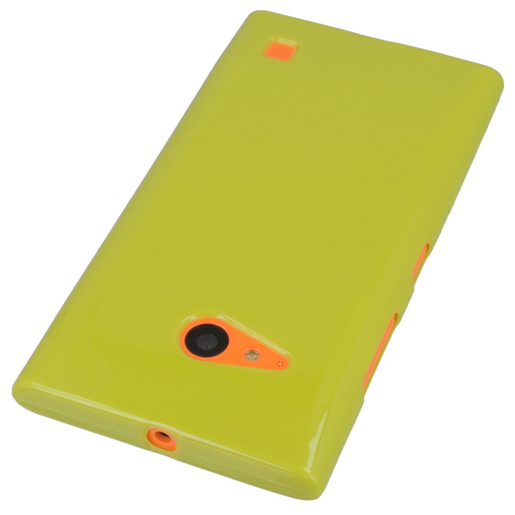 Pokrowiec silikonowe etui BACK CASE zielone NOKIA Lumia 730 / 2