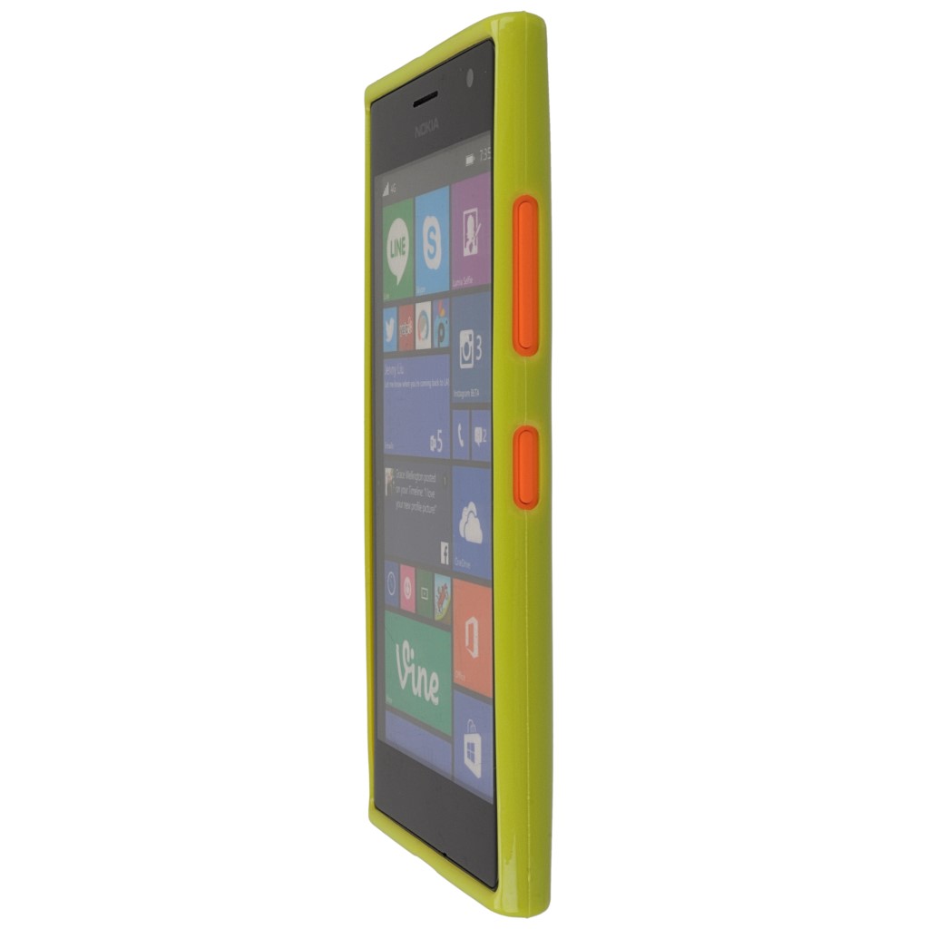 Pokrowiec silikonowe etui BACK CASE zielone NOKIA Lumia 730 / 6