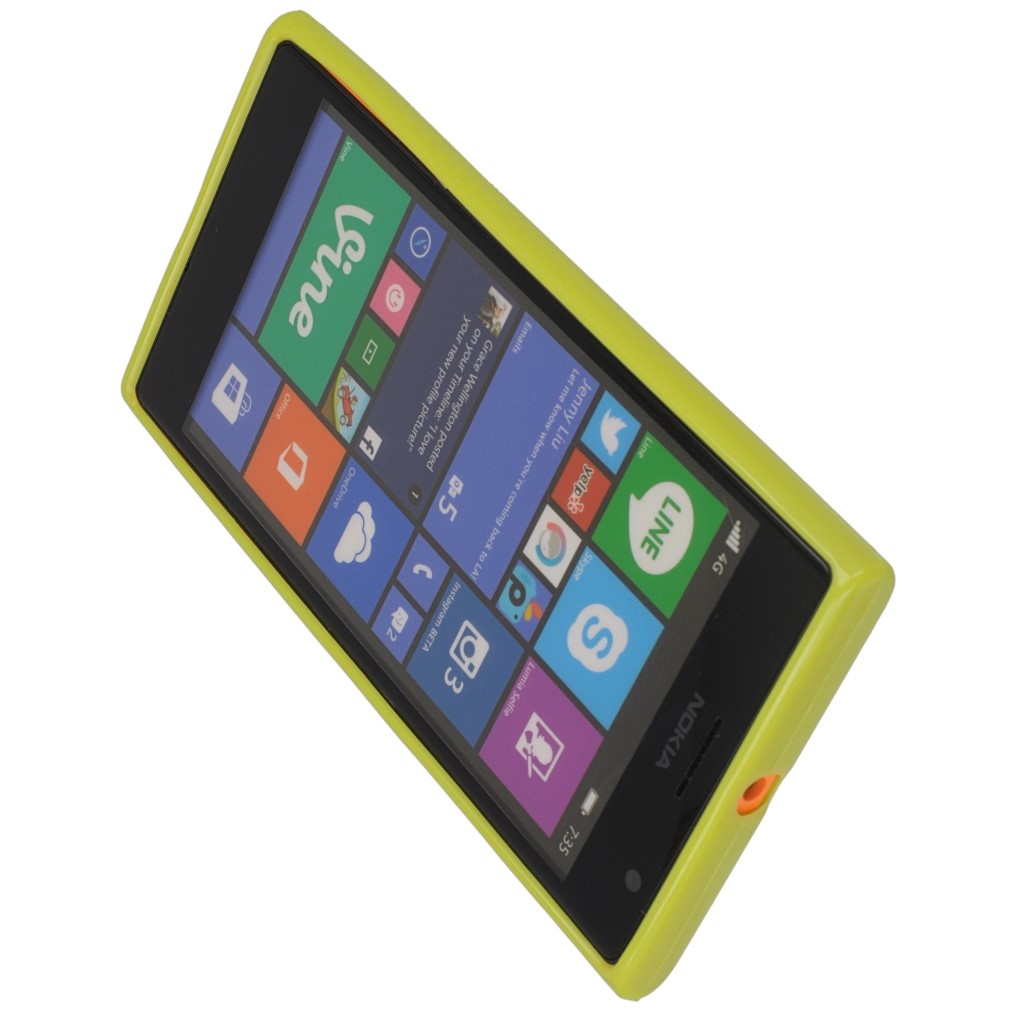 Pokrowiec silikonowe etui BACK CASE zielone NOKIA Lumia 730 / 8
