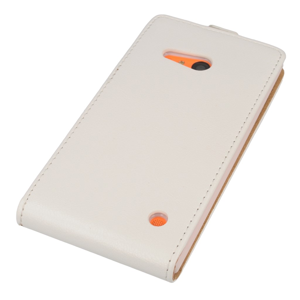 Pokrowiec z klapk na magnes Prestige Slim Flexi biay NOKIA Lumia 730 / 5