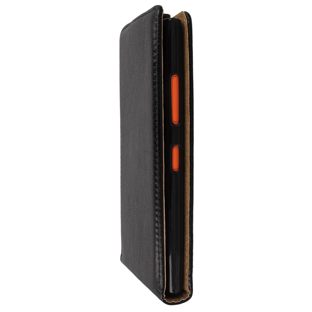 Pokrowiec z klapk na magnes Prestige Slim Flexi czarny NOKIA Lumia 730 / 6
