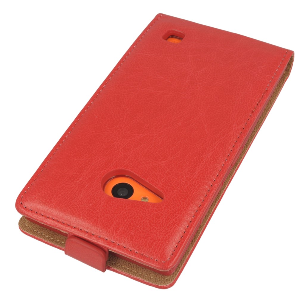 Pokrowiec z klapk na magnes Prestige Slim Flexi czerwony NOKIA Lumia 730 / 4