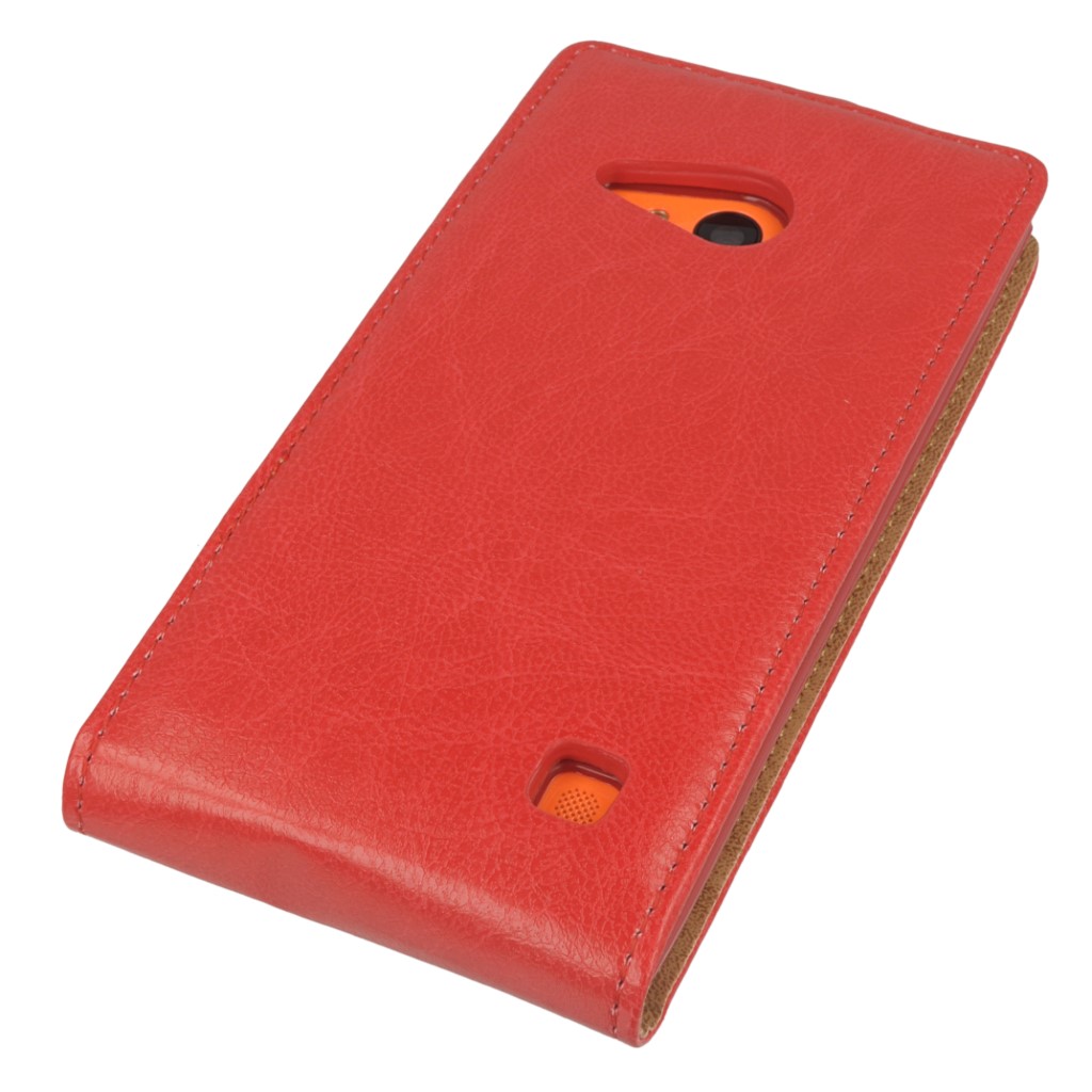 Pokrowiec z klapk na magnes Prestige Slim Flexi czerwony NOKIA Lumia 730 / 5