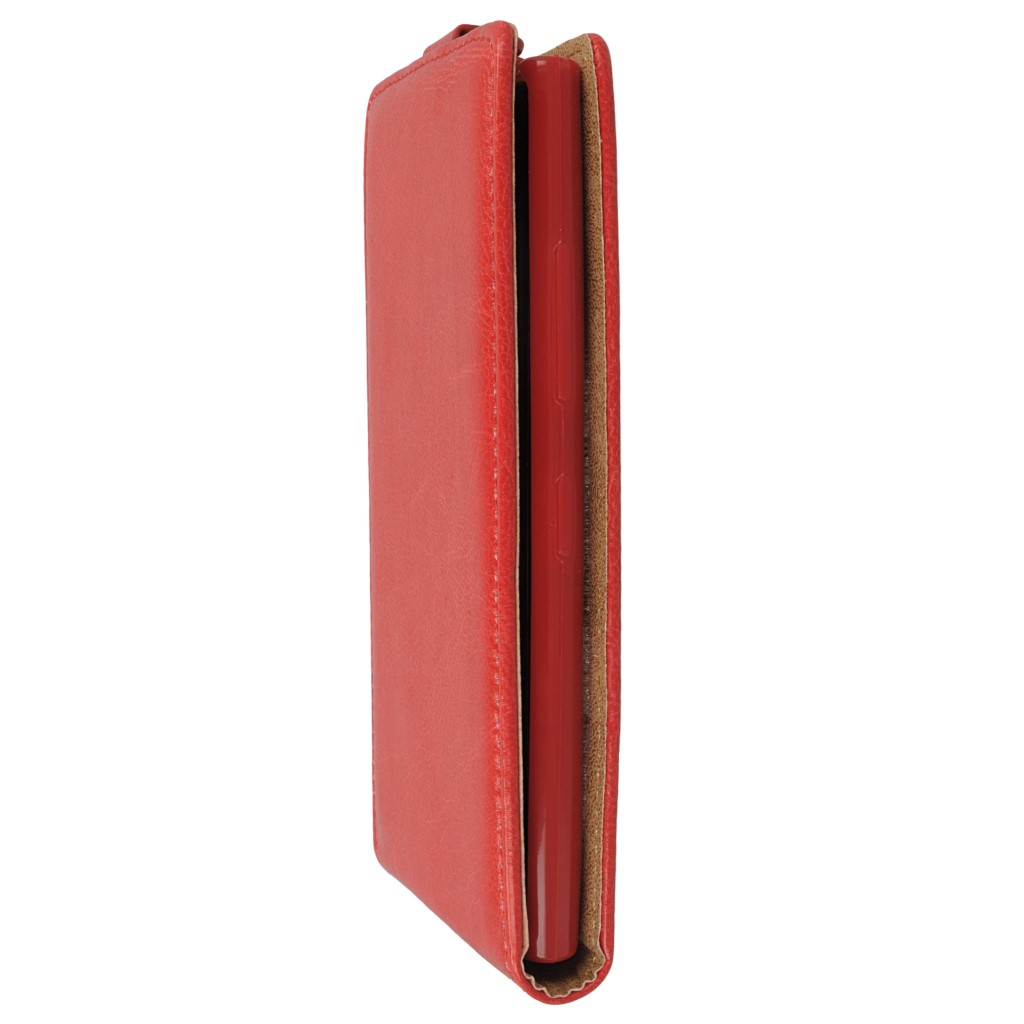 Pokrowiec z klapk na magnes Prestige Slim Flexi czerwony NOKIA Lumia 730 / 6