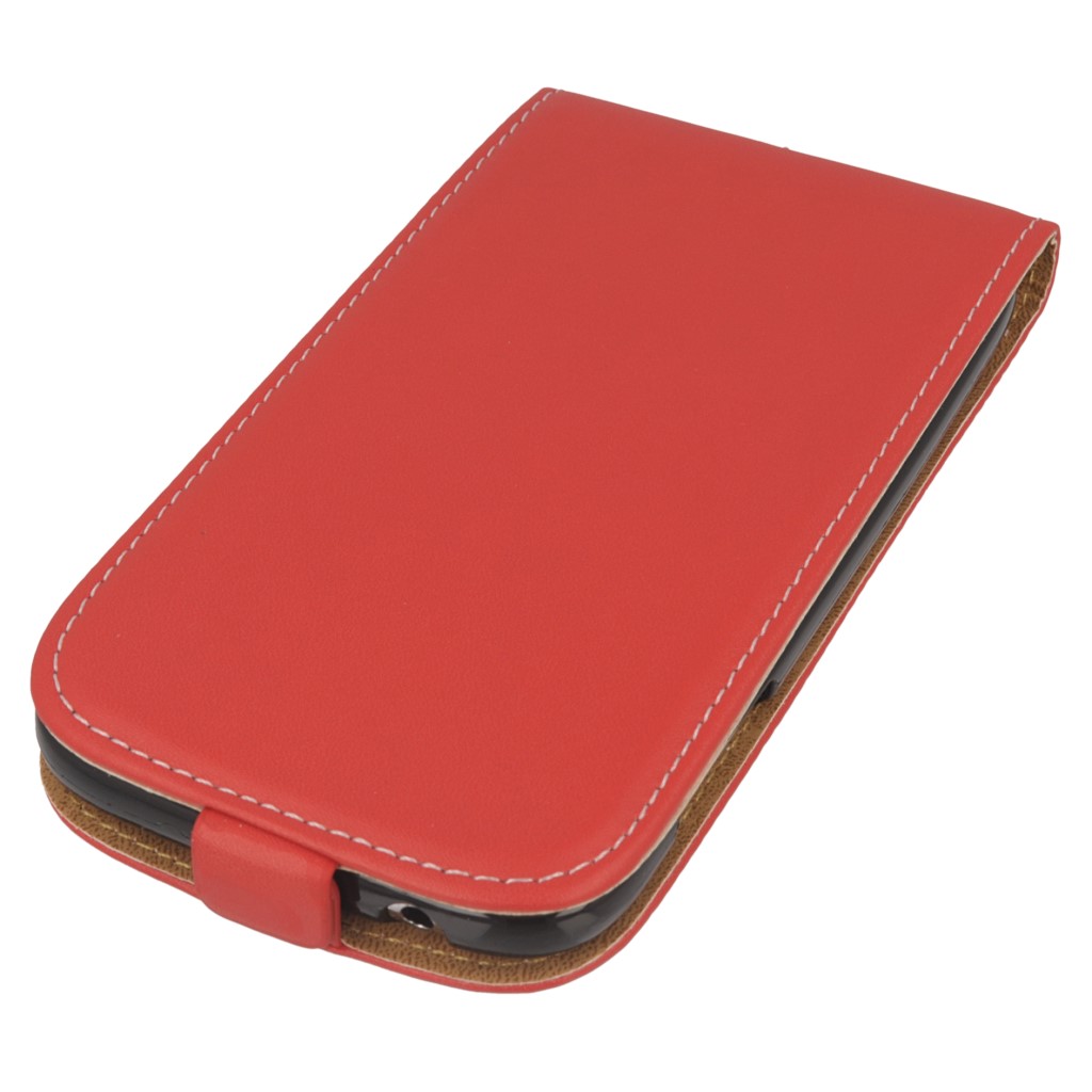 Pokrowiec z klapk na magnes Prestige Slim Flexi czerwony SAMSUNG GT-i9060 Galaxy Grand Neo / 2