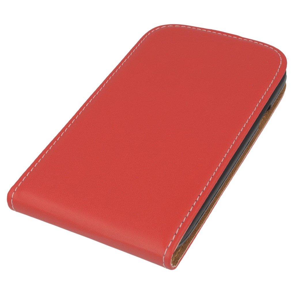 Pokrowiec z klapk na magnes Prestige Slim Flexi czerwony SAMSUNG GT-i9060 Galaxy Grand Neo / 3