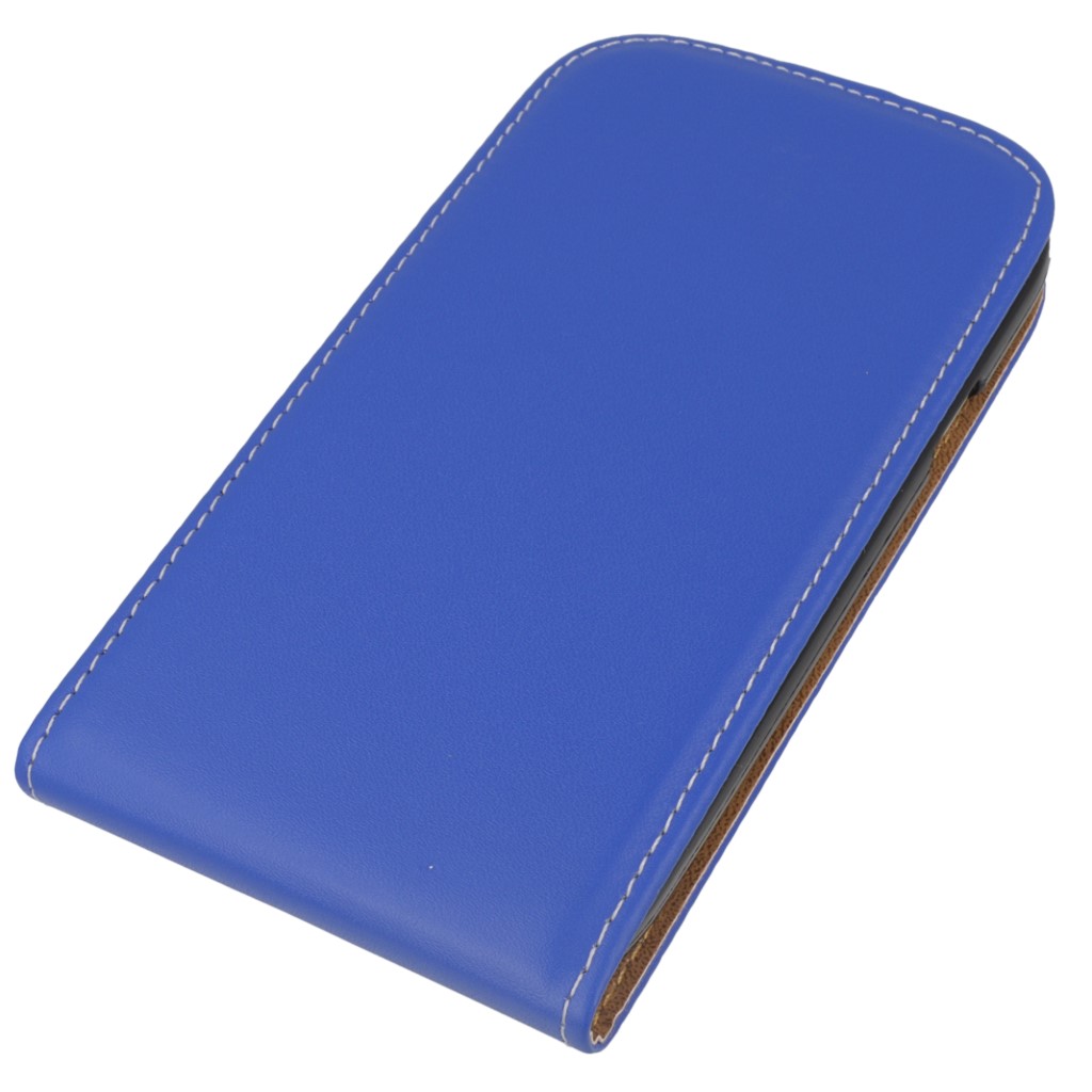 Pokrowiec z klapk na magnes Prestige Slim Flexi niebieski SAMSUNG GT-i9060 Galaxy Grand Neo / 3