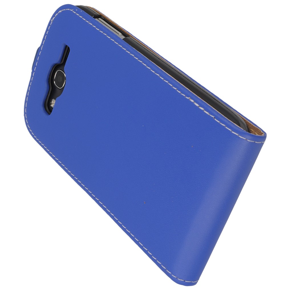 Pokrowiec z klapk na magnes Prestige Slim Flexi niebieski SAMSUNG GT-i9060 Galaxy Grand Neo / 9
