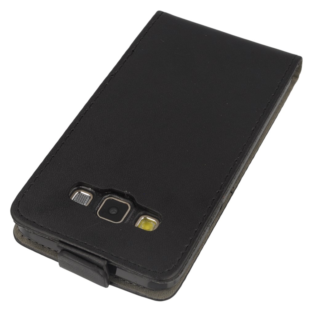 Pokrowiec z klapk na magnes Prestige Slim Flexi czarny SAMSUNG Galaxy A3 / 4