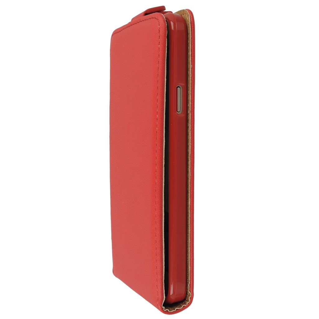Pokrowiec z klapk na magnes Prestige Slim Flexi czerwony SAMSUNG Galaxy A3 / 6