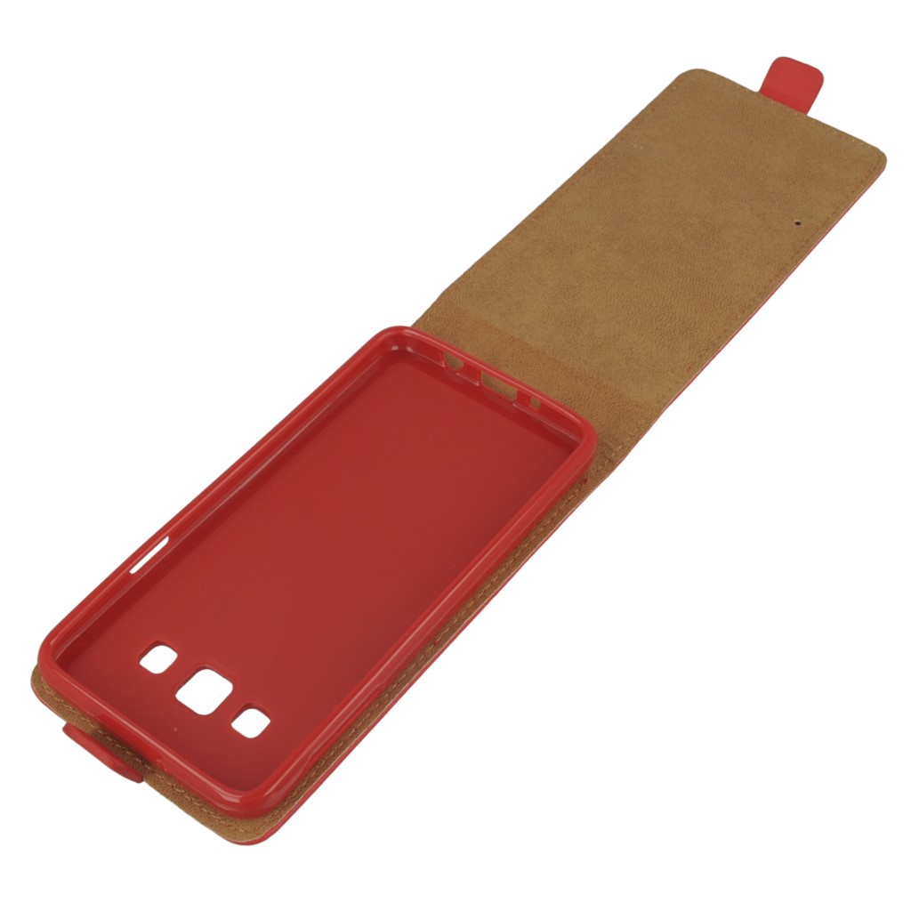 Pokrowiec z klapk na magnes Prestige Slim Flexi czerwony SAMSUNG Galaxy A3 / 11
