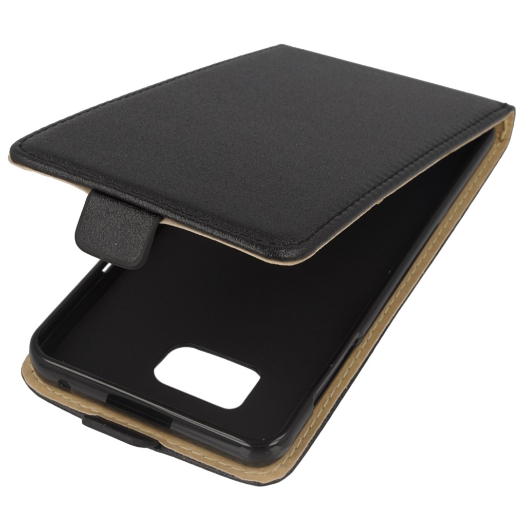 Pokrowiec z klapk na magnes Prestige Slim Flexi czarny SAMSUNG Galaxy Note 5