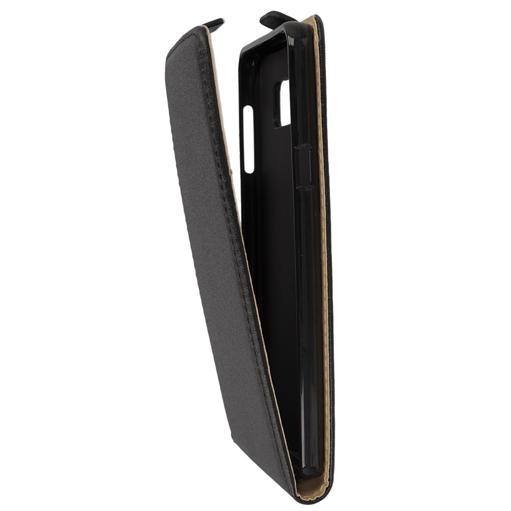 Pokrowiec z klapk na magnes Prestige Slim Flexi czarny SAMSUNG Galaxy Note 5 / 7