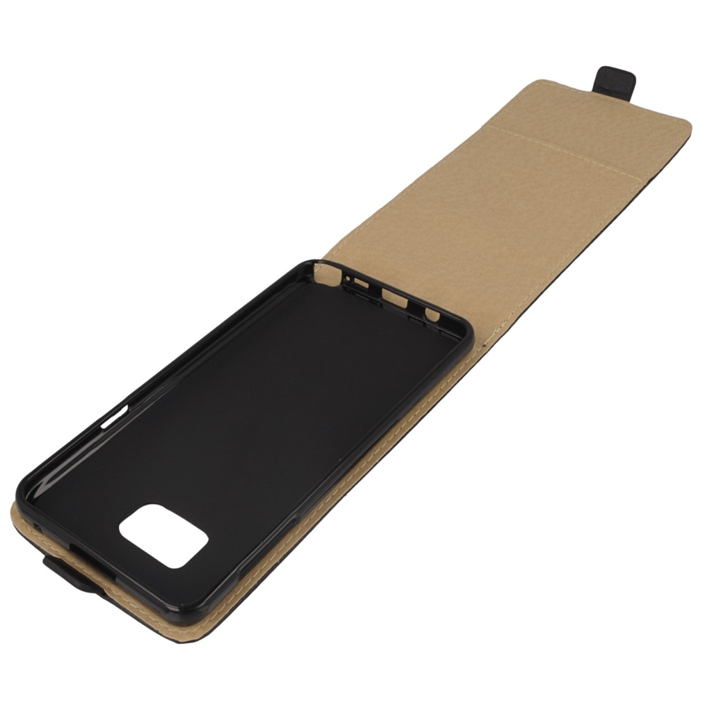 Pokrowiec z klapk na magnes Prestige Slim Flexi czarny SAMSUNG Galaxy Note 5 / 10