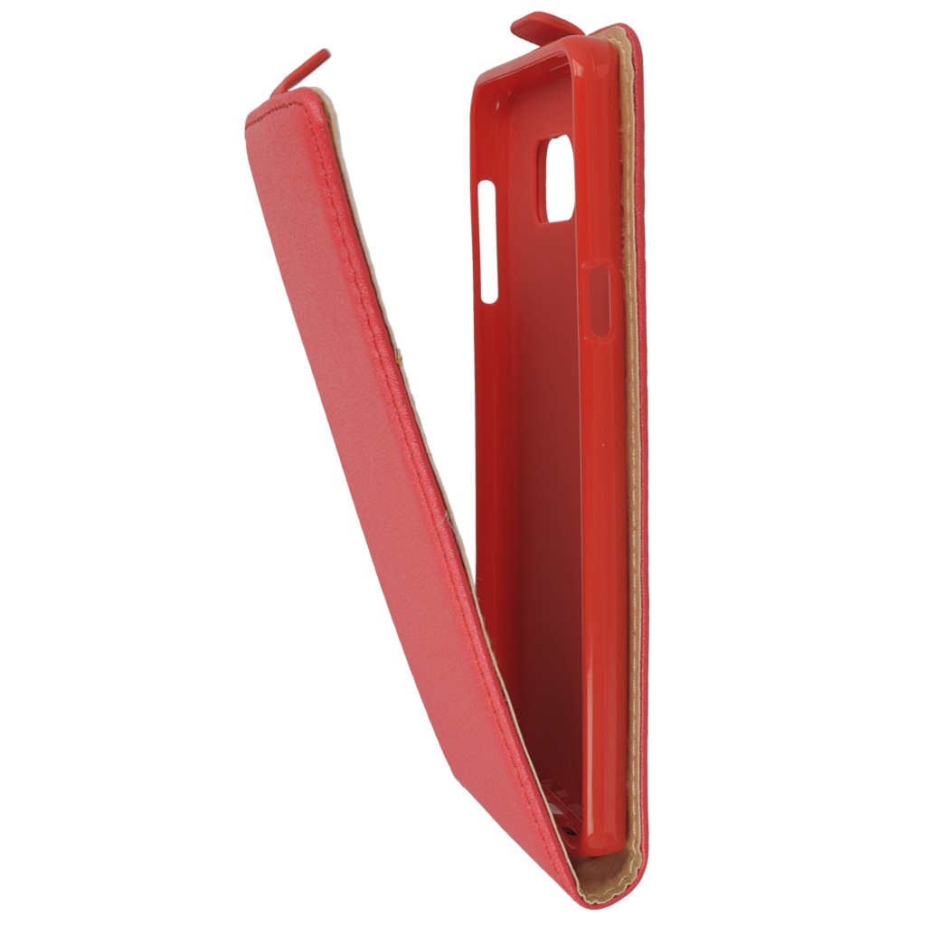 Pokrowiec z klapk na magnes Prestige Slim Flexi czerwony SAMSUNG Galaxy Note 5 / 7