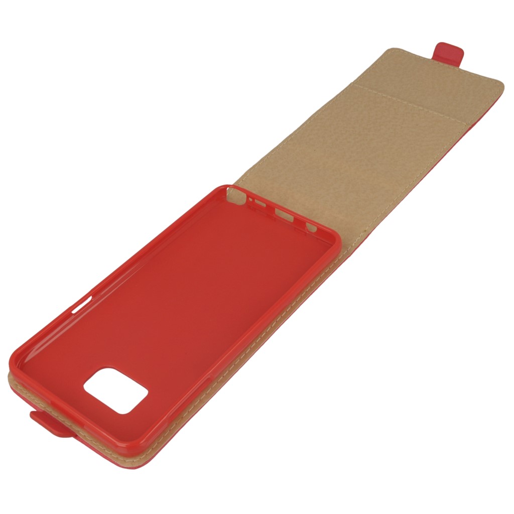 Pokrowiec z klapk na magnes Prestige Slim Flexi czerwony SAMSUNG Galaxy Note 5 / 10