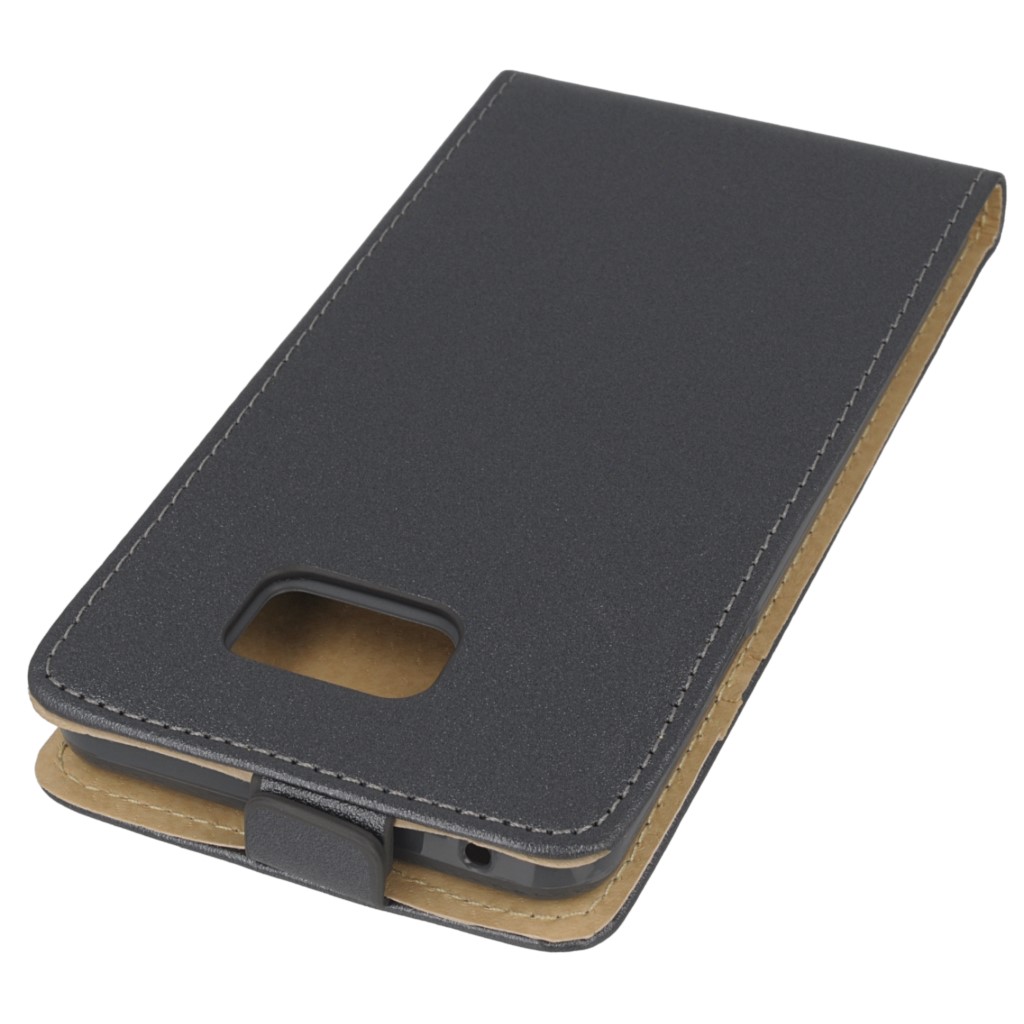 Pokrowiec z klapk na magnes Prestige Slim Flexi grafitowy SAMSUNG Galaxy Note 5 / 4