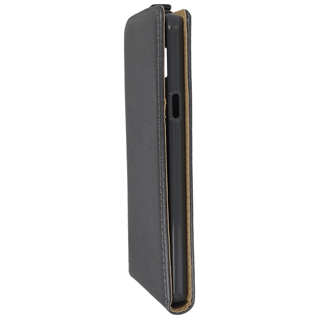 Pokrowiec z klapk na magnes Prestige Slim Flexi grafitowy SAMSUNG Galaxy Note 5 / 6