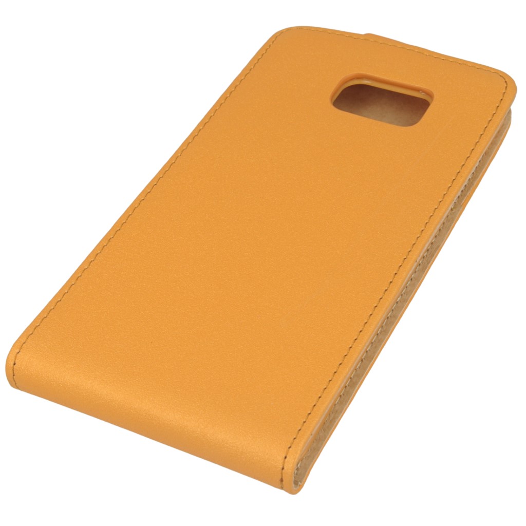 Pokrowiec z klapk na magnes Prestige Slim Flexi pomaraczowy SAMSUNG Galaxy Note 5 / 5