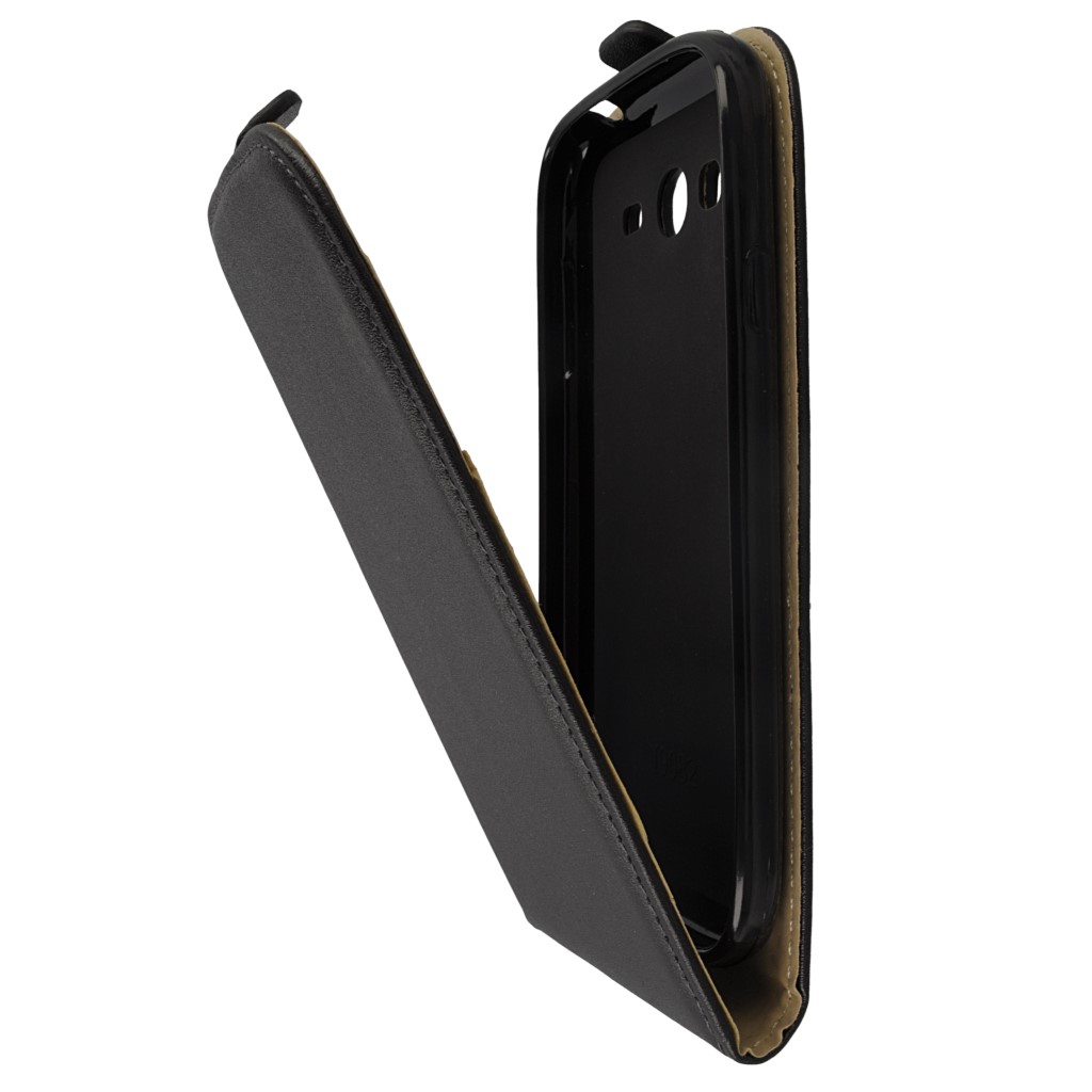 Pokrowiec z klapk na magnes Prestige Slim Flexi czarny SAMSUNG Galaxy Grand Neo Plus / 7