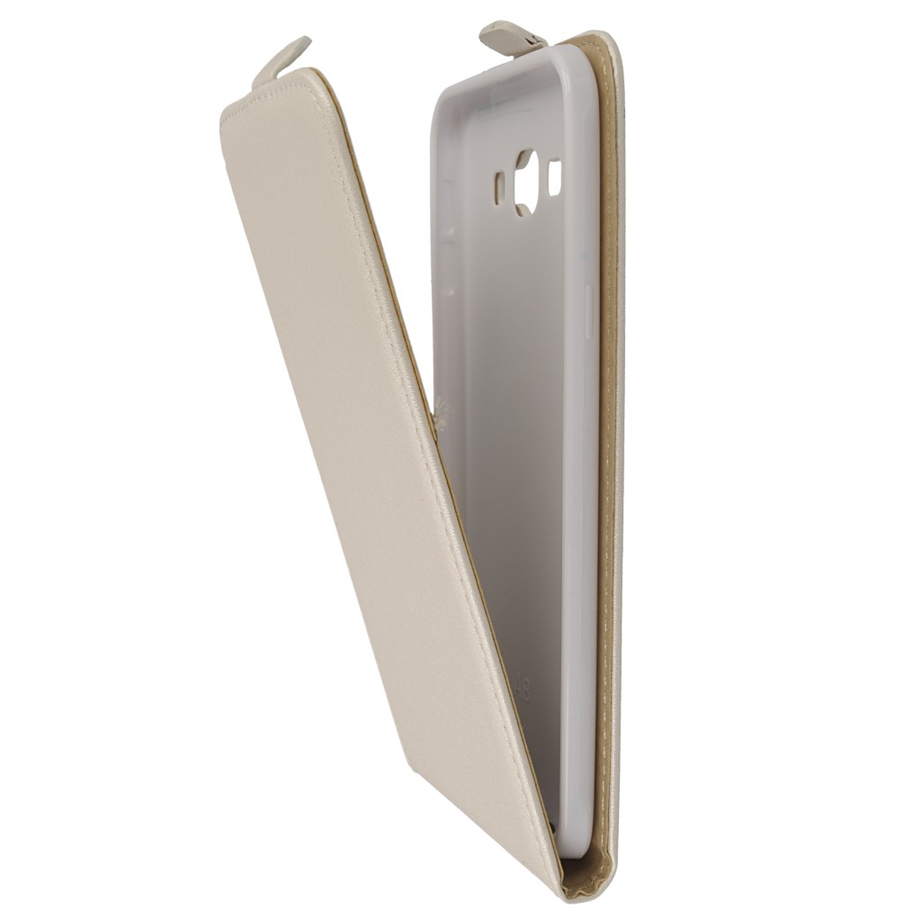 Pokrowiec z klapk na magnes Prestige Slim Flexi biay SAMSUNG Galaxy A8 / 7