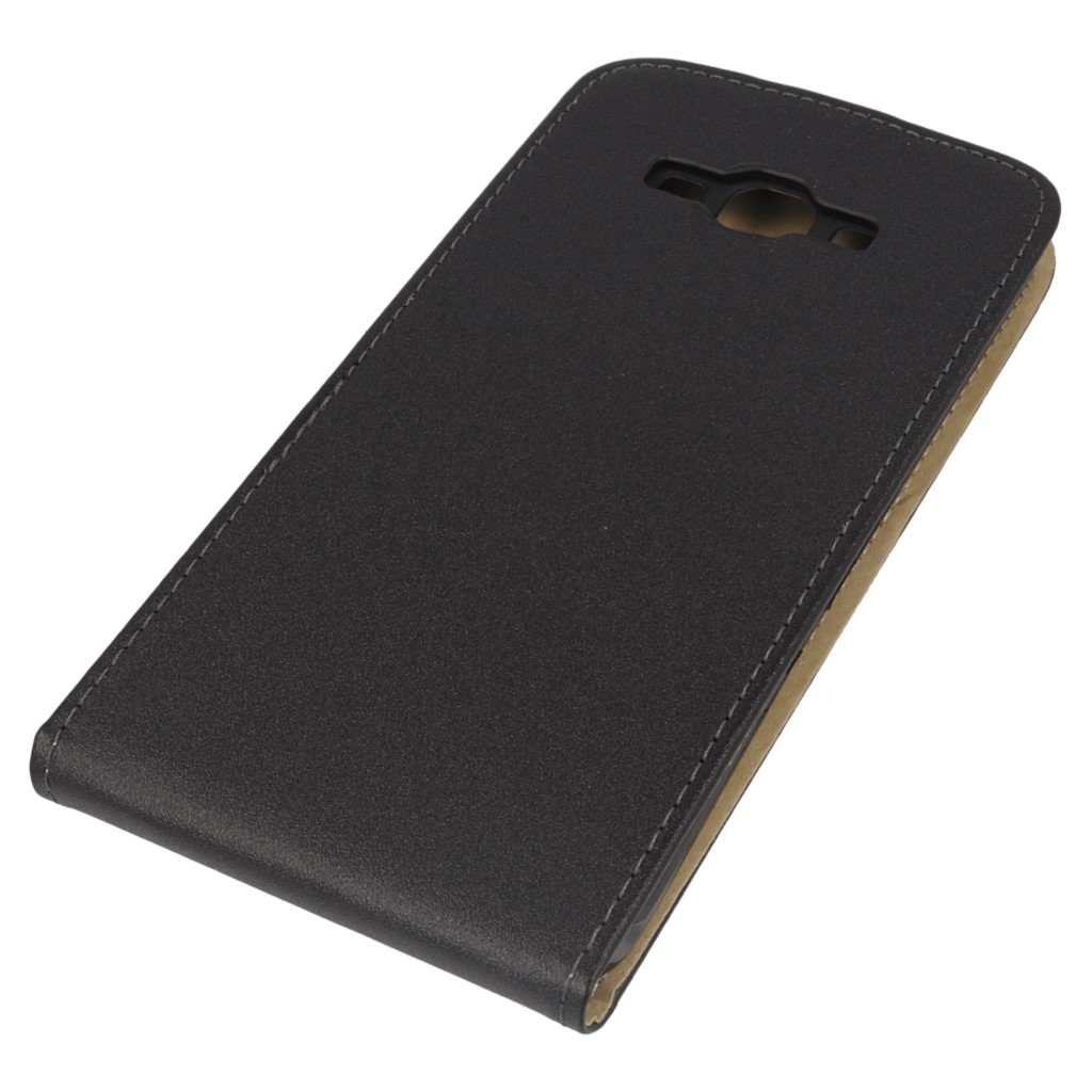 Pokrowiec z klapk na magnes Prestige Slim Flexi czarny SAMSUNG Galaxy A8 / 4