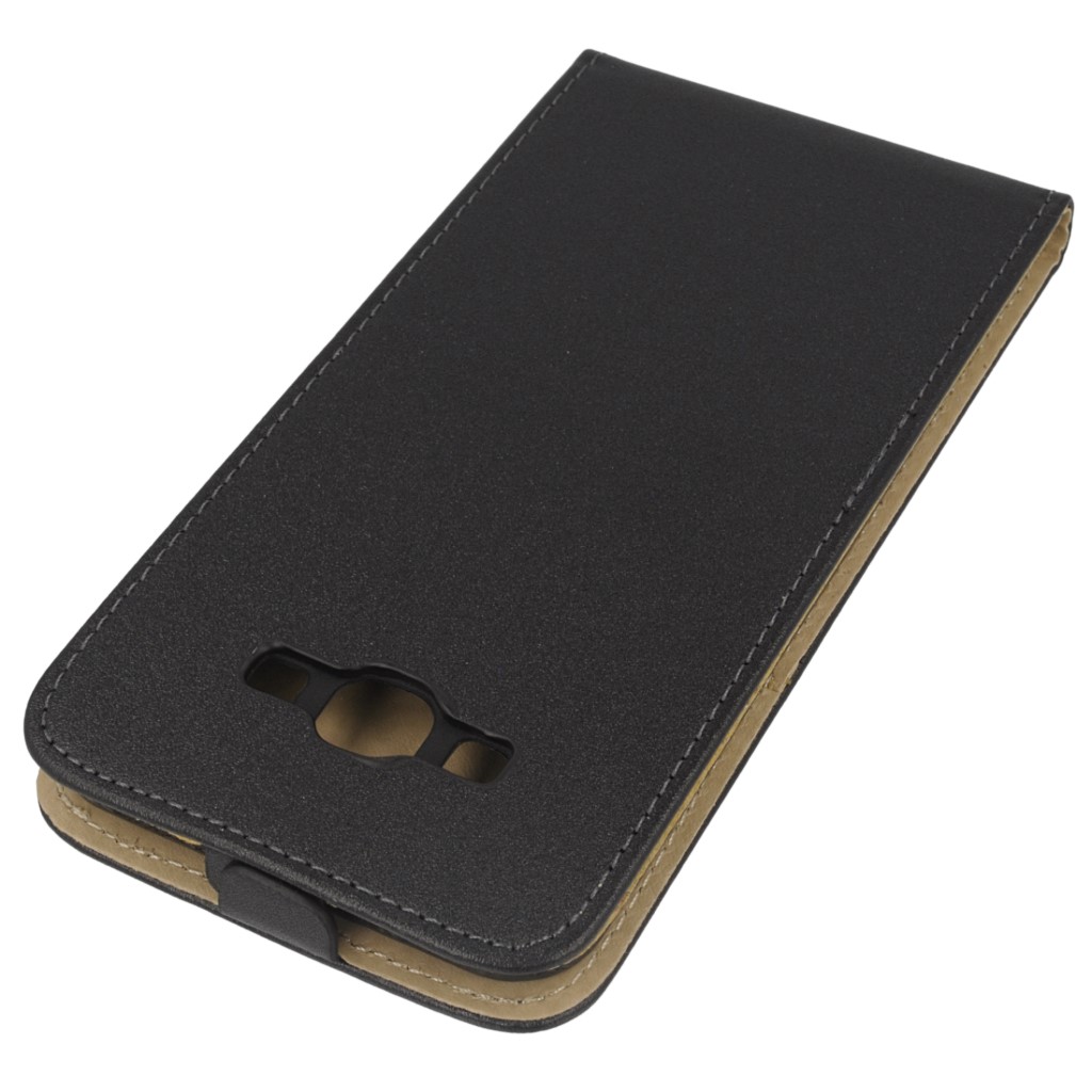 Pokrowiec z klapk na magnes Prestige Slim Flexi czarny SAMSUNG Galaxy A8 / 5