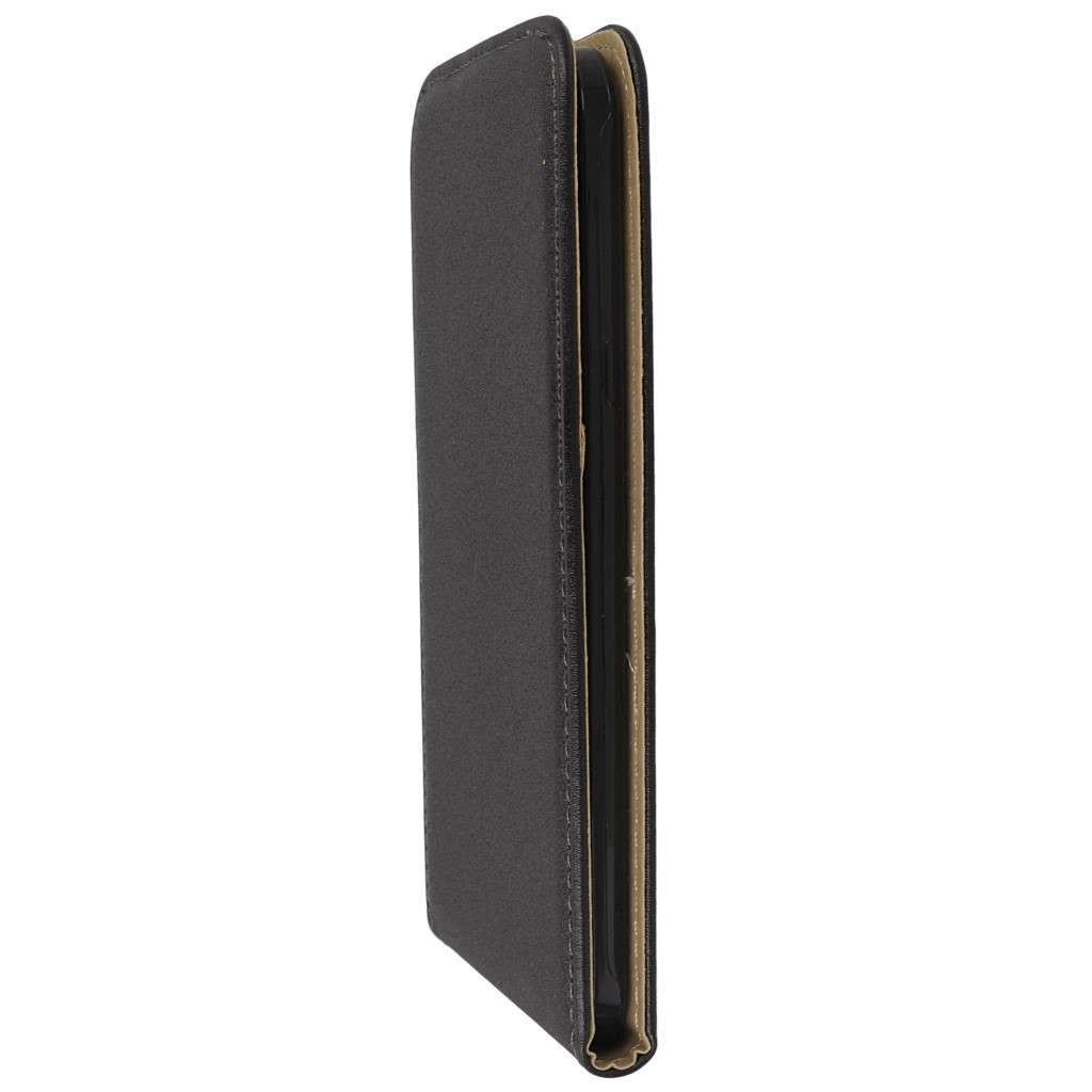 Pokrowiec z klapk na magnes Prestige Slim Flexi czarny SAMSUNG Galaxy A8 / 6